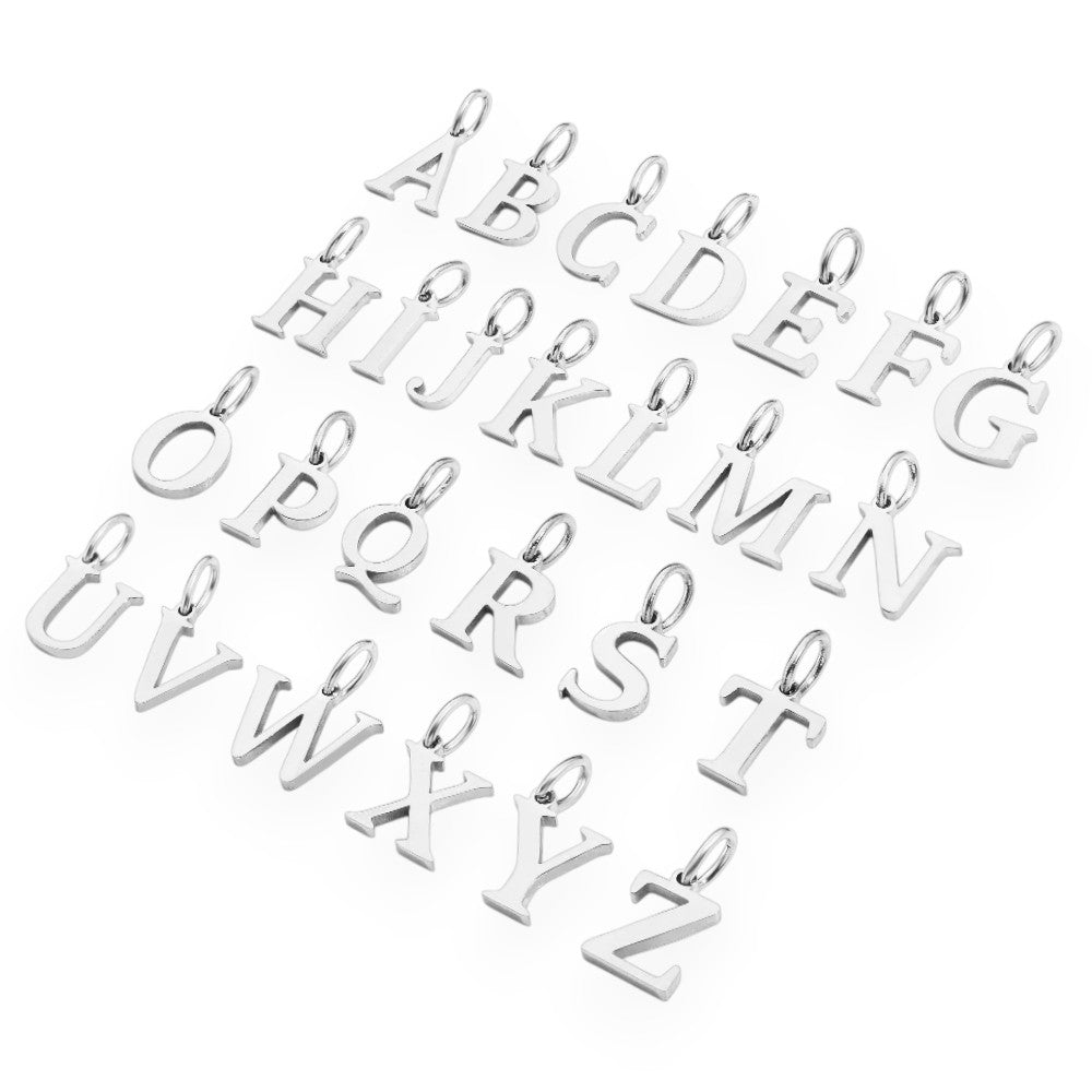 Vielring - Armband-Initial-Anhänger • 925 Sterling Silber #1 - Silber / A