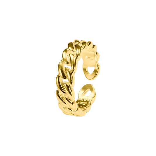 Vielring - Cuban Ring - 925 Silber - Gold