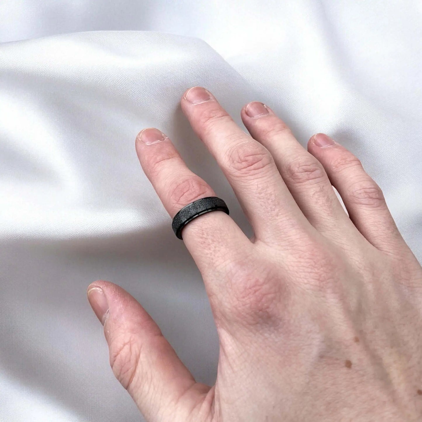 Vielring - Matter Klassischer Drehbarer Ring - Edelstahl - Silber / 16 mm - US 6