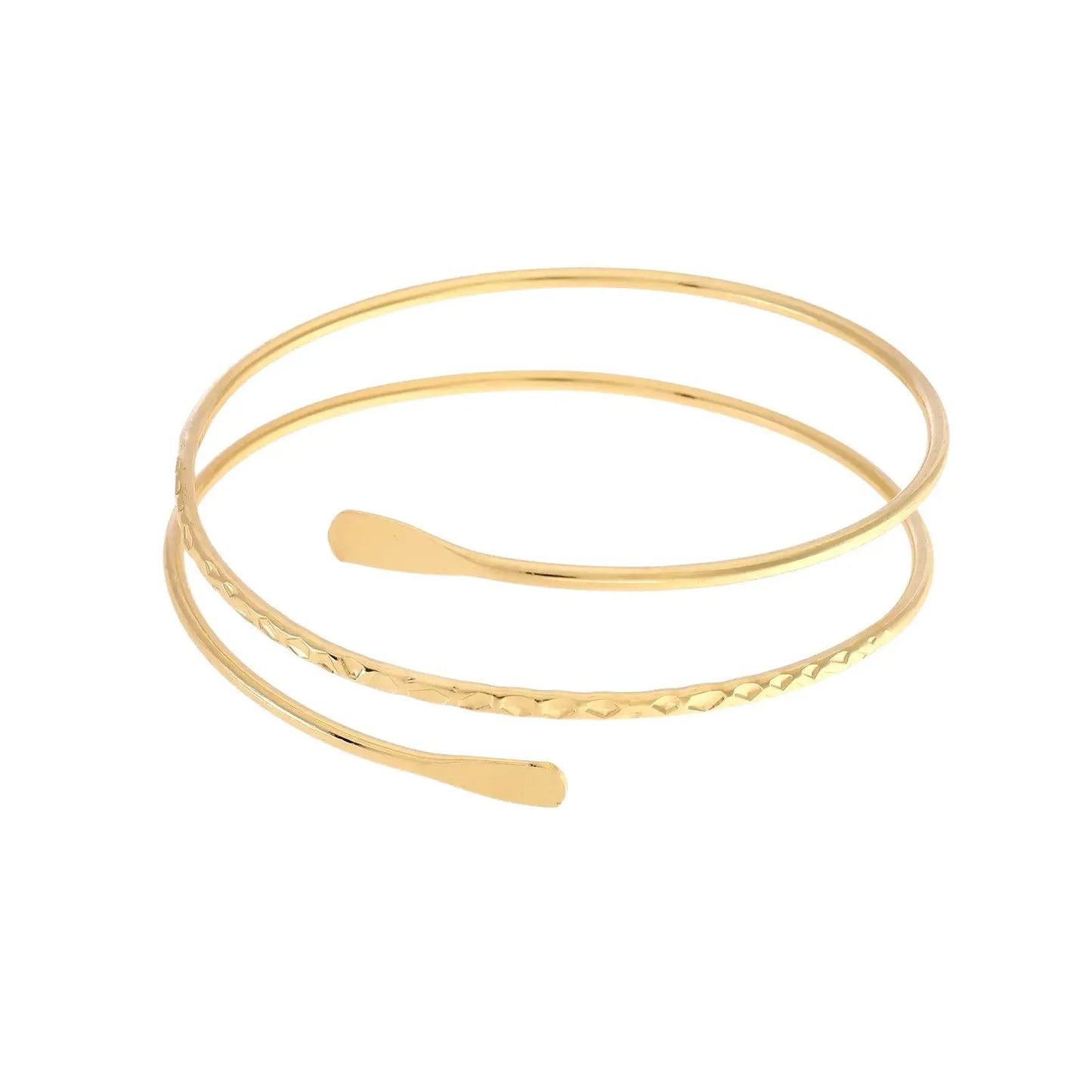 Vielring - Hammerschlag Oberarmreifen - Steel - Gold