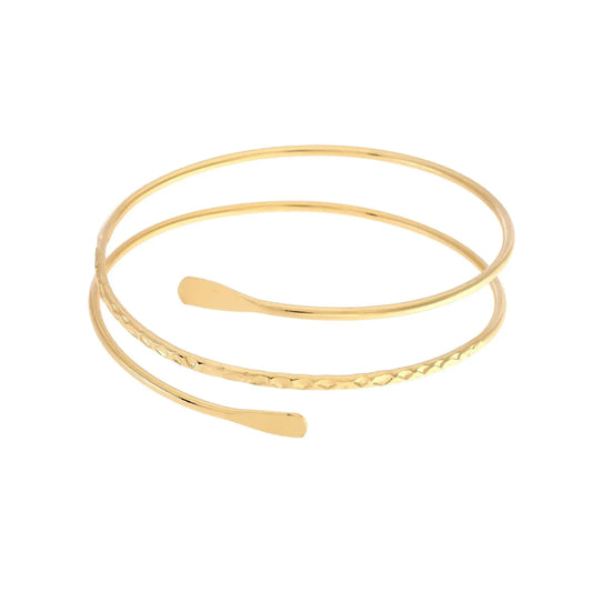 Vielring - Hammerschlag Oberarmreifen - Steel - Gold