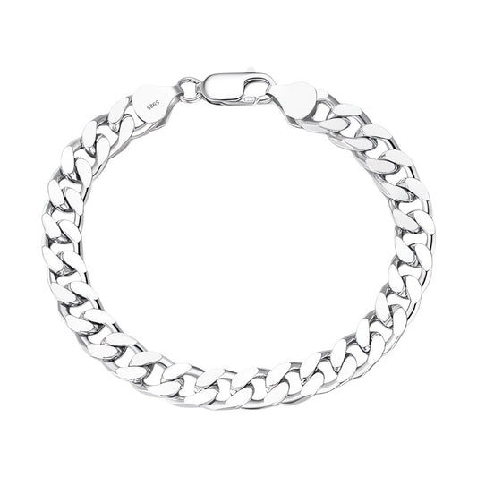 Vielring - Gliederketten Armband 3,5,7 mm Breite - Edelstahl - 925 Silber / 18 cm / 3 mm