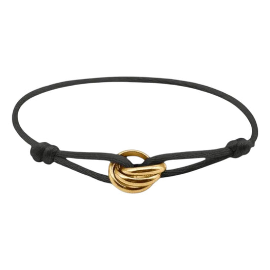 Vielring - Infinity Armband - Stoff - Schwarz