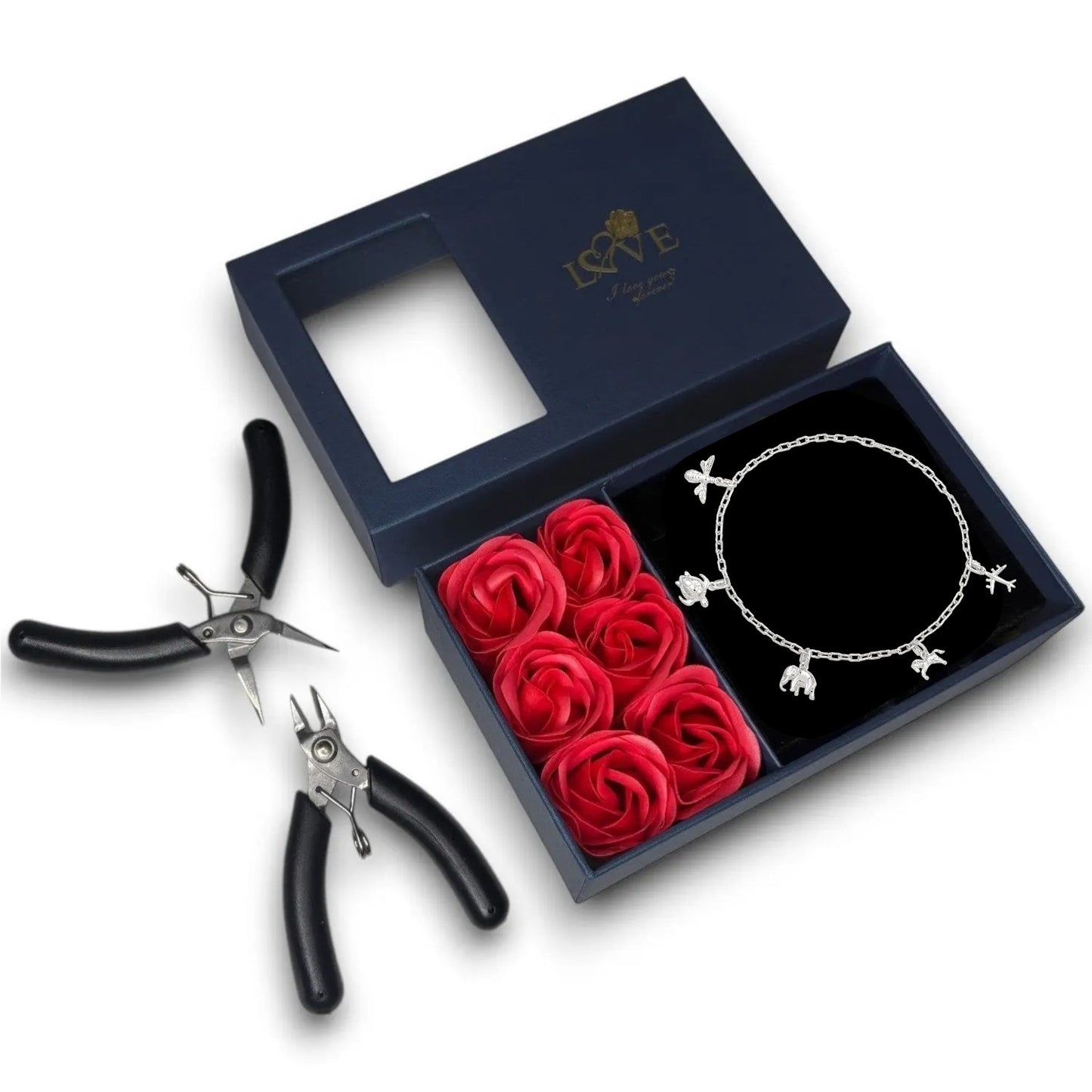 DIY Charm Permanent Armband-Set ohne Charms - 925 Silber