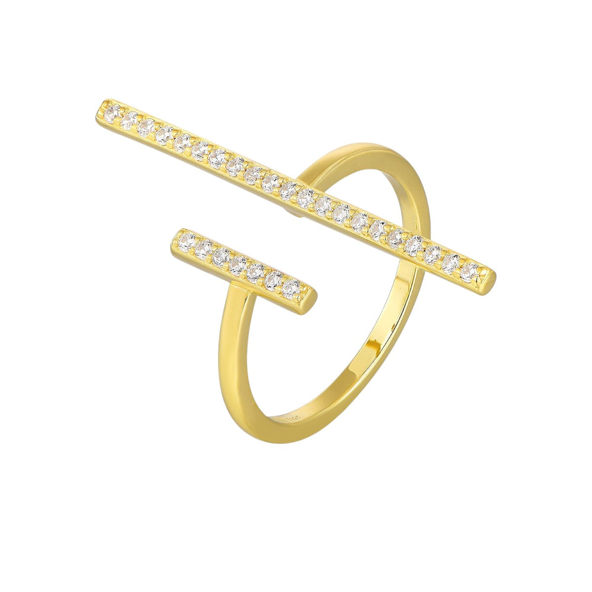 Vielring - Parallel Ring - 925 Silber - Gold