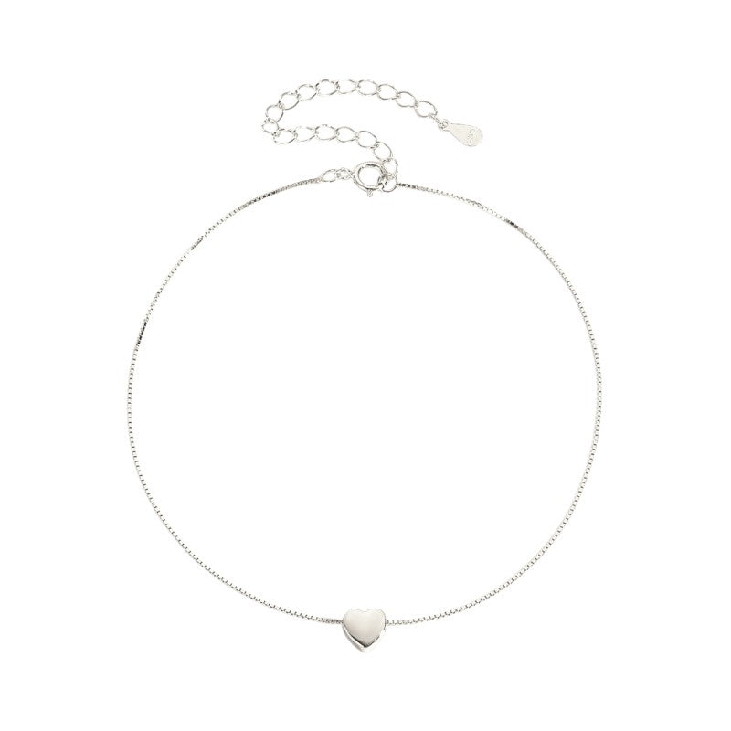 Vielring - Herz Fußkettchen - 925 Silber - Silber