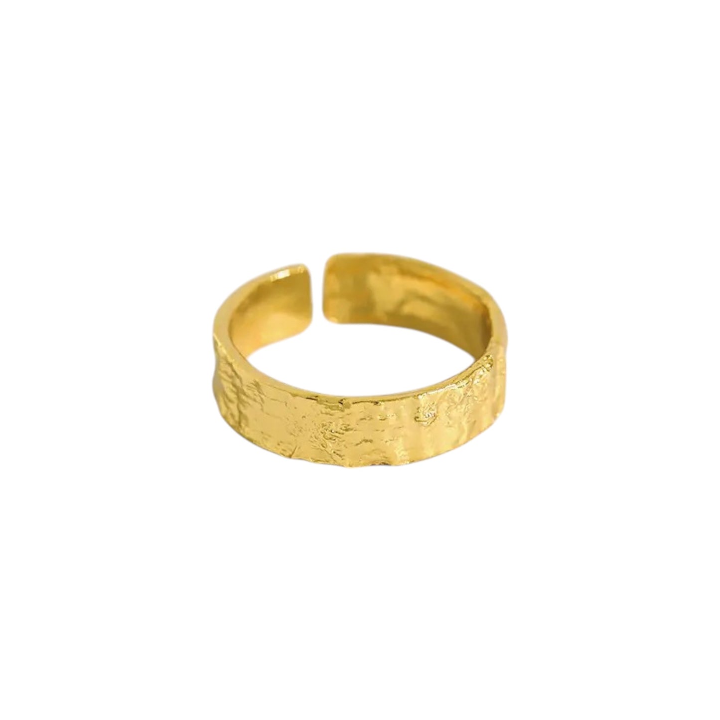 Vielring - Offener Abstrakter Ring - 925 Silber - Gold