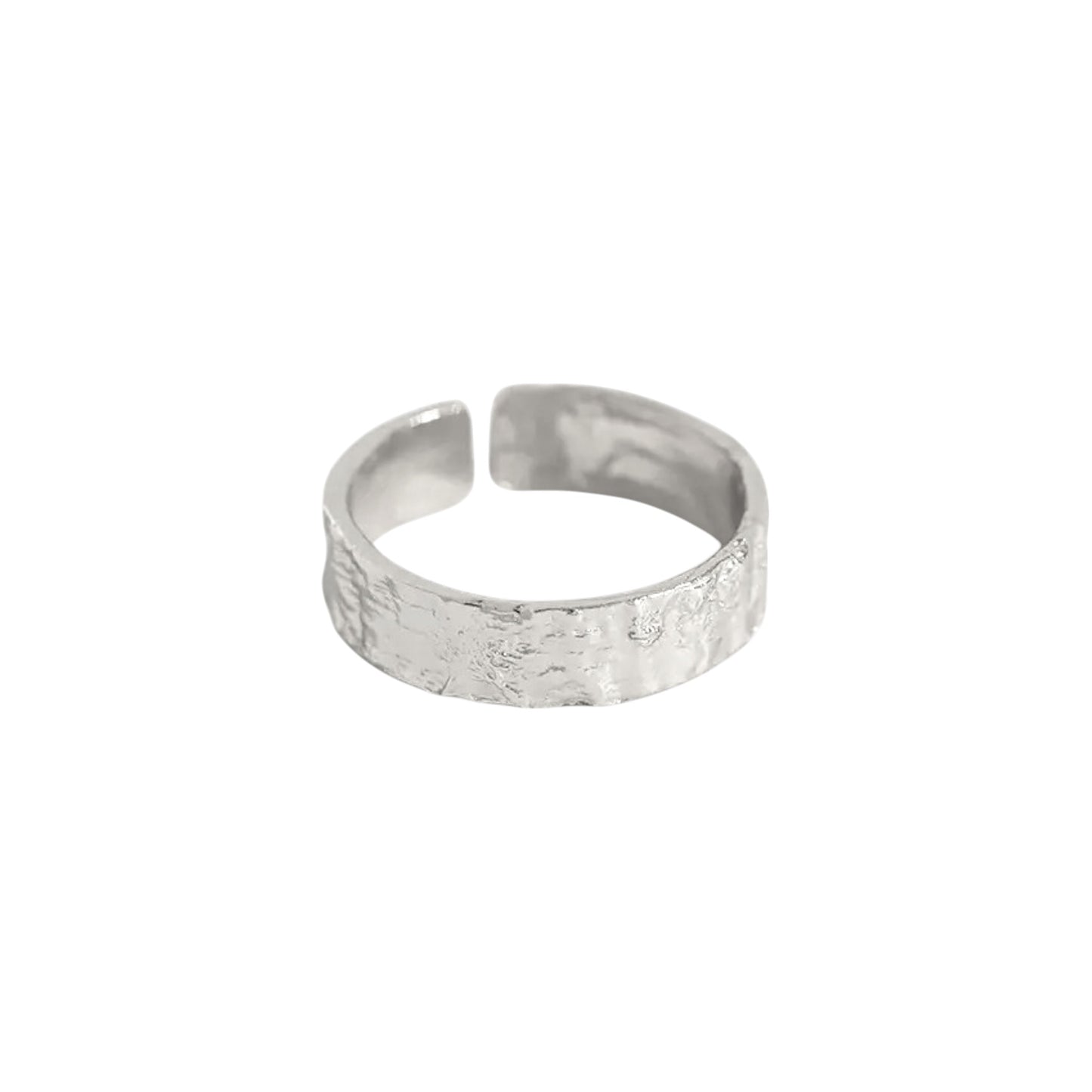 Gold Abstract Ring • 925 Sterling Silver Open Ring