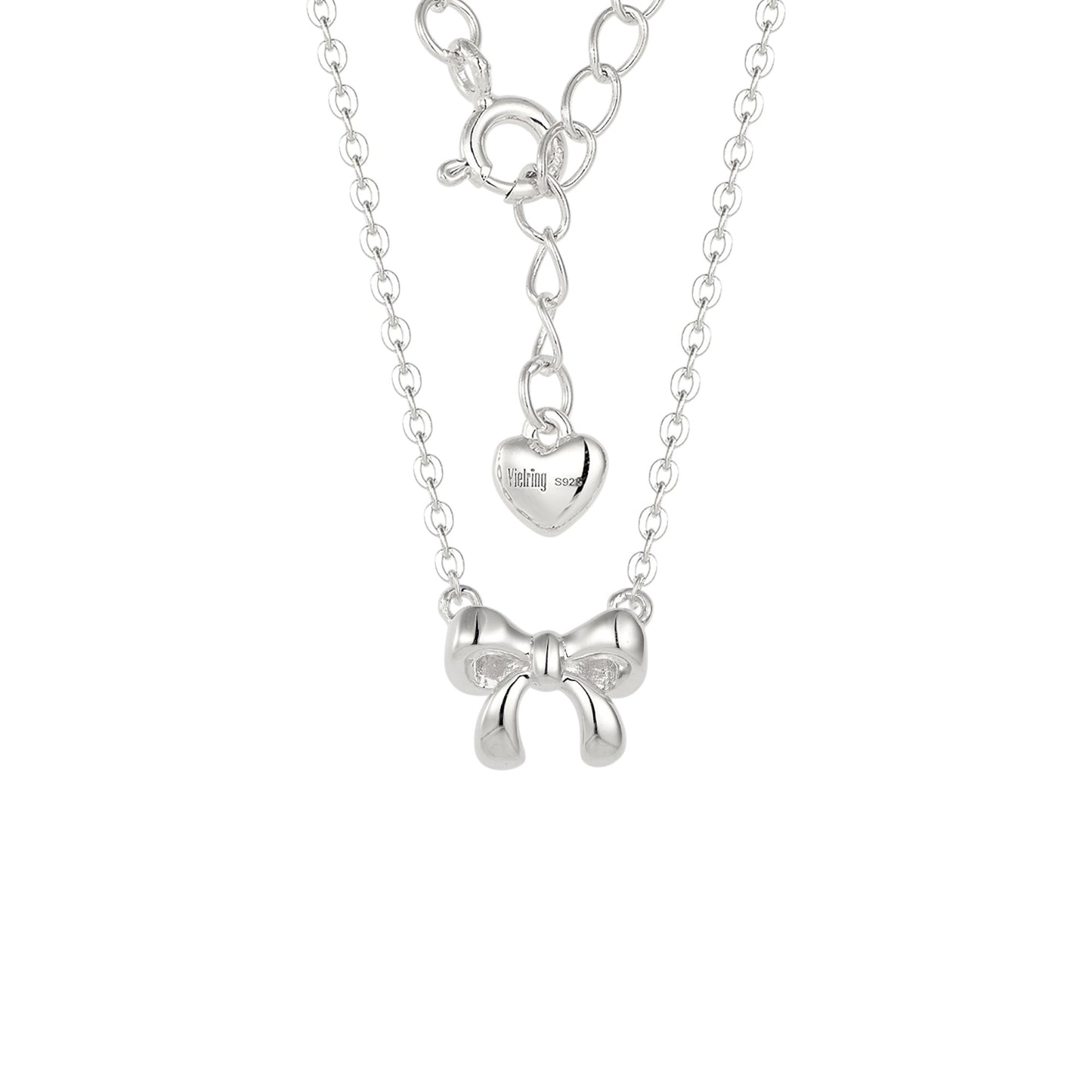 Vielring - Schleifen Halskette - 925 Silber - Gold