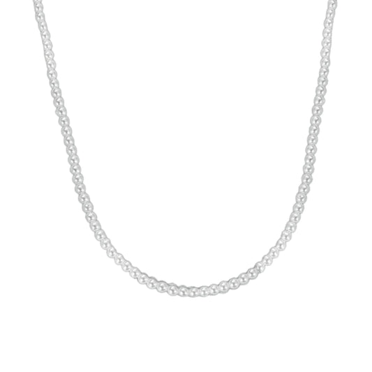 Vielring - Filigrane Runde Perlen Halskette - Edelstahl - Gold / 33 + 7 cm