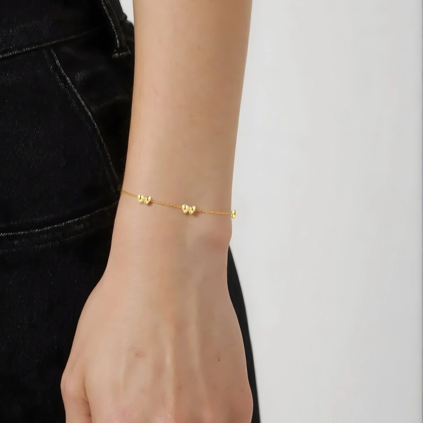 Vielring - Schmetterling Armband - 925 Silber - Gold