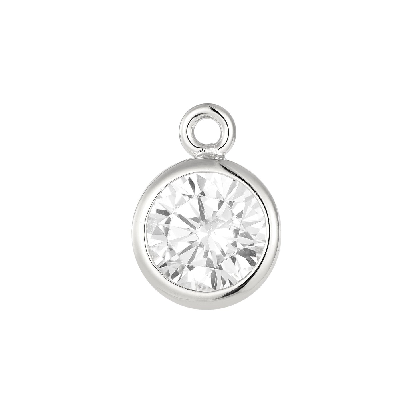 Vielring - Zirkonia Stein Charm - 925 Silber - Silber