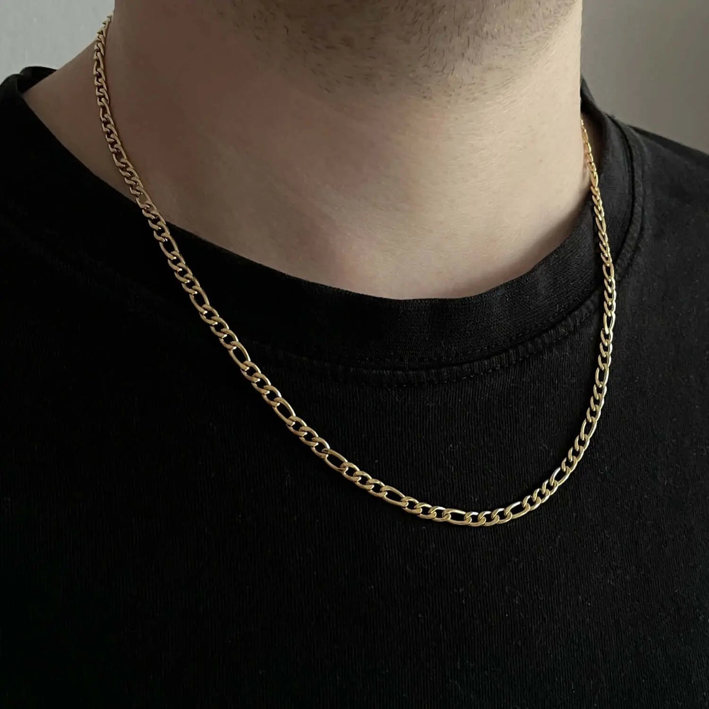 Vielring - Figaro Halskette - Edelstahl - Silber / 50 cm