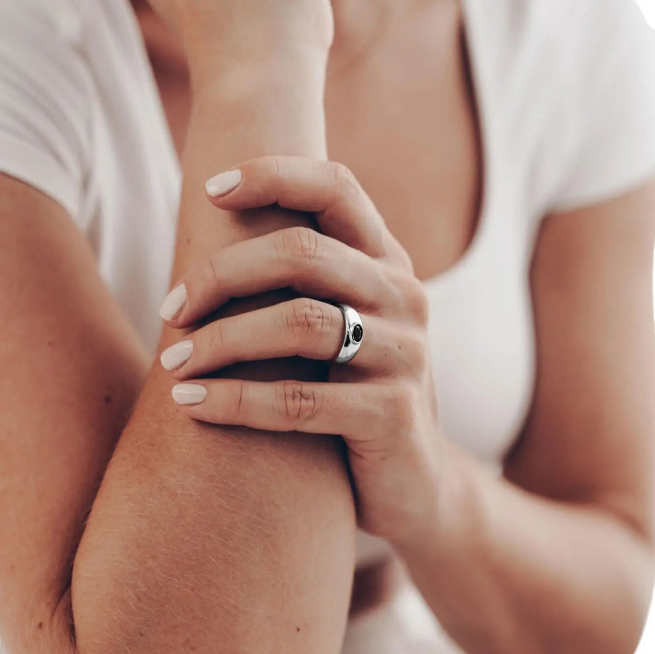 Vielring - Onyx Stein Ring - 925 Silber - Gold