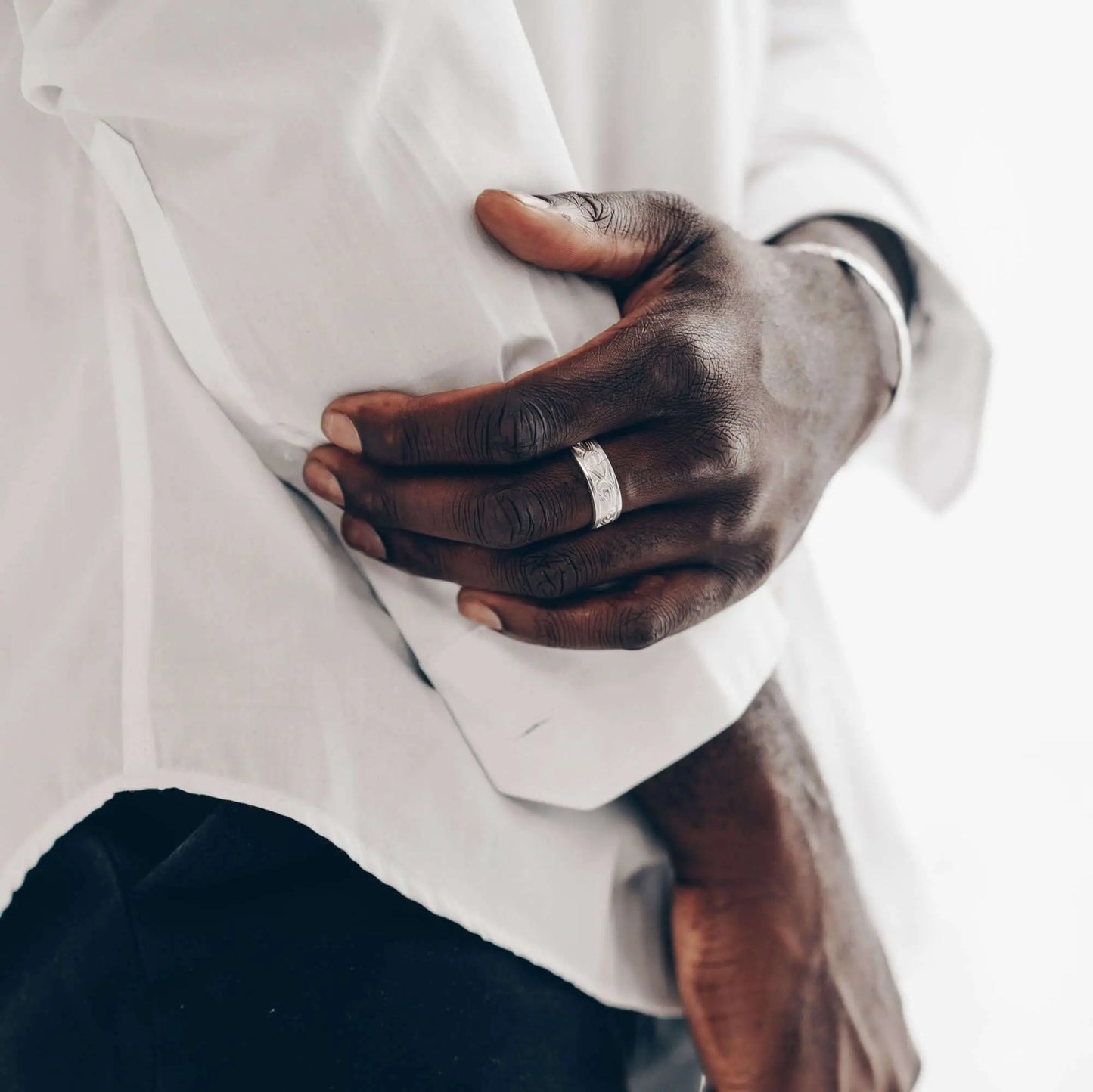 Vielring - Retro Ring - 925 Silber - Silber / Kupfer