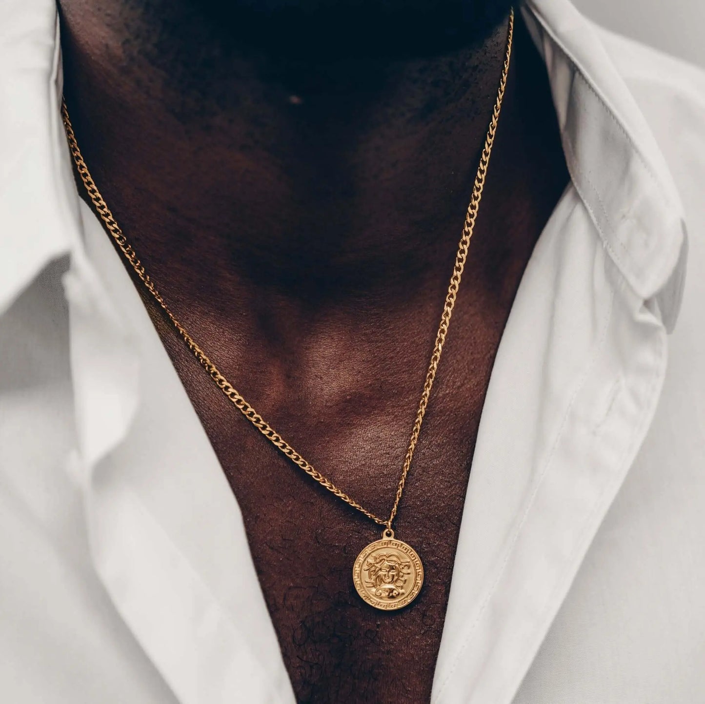 Vielring - Medusa Halskette - Edelstahl - Silber / 50 cm