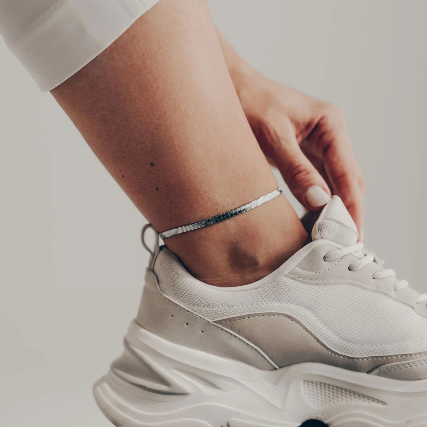 Vielring - Schlangen Fußkettchen - 925 Silber - Gold