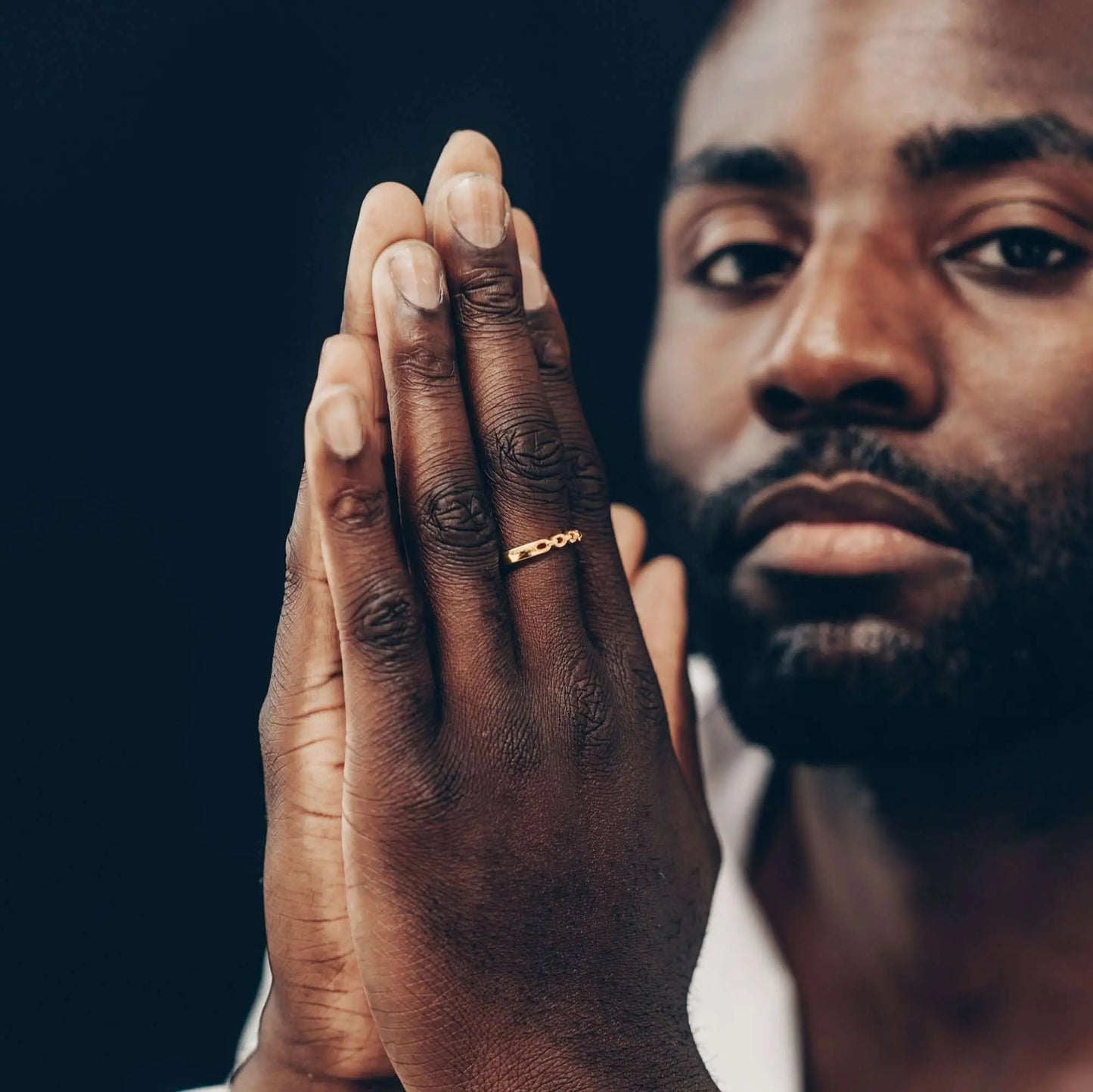 Vielring - Chain Ring - 925 Silber - Silber / Kupfer