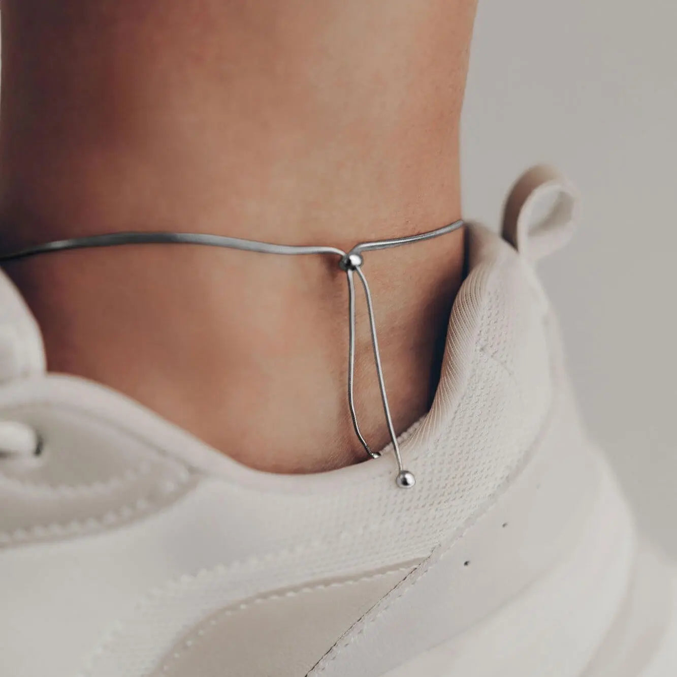 Vielring - Feine Schlangen Fußkettchen - 925 Silber - Gold