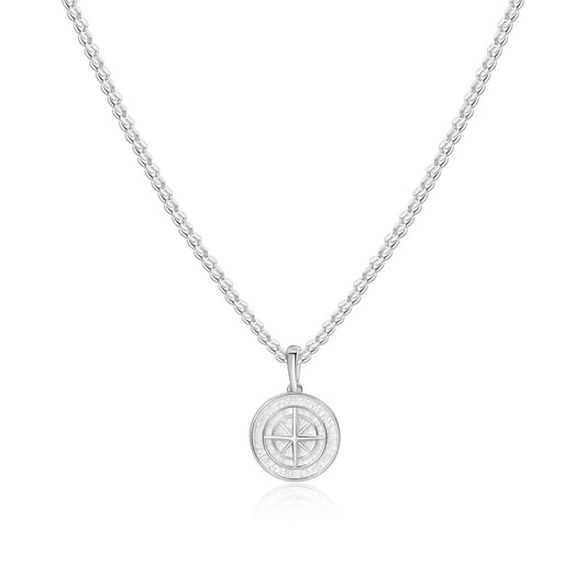 compass necklace - 925 silver