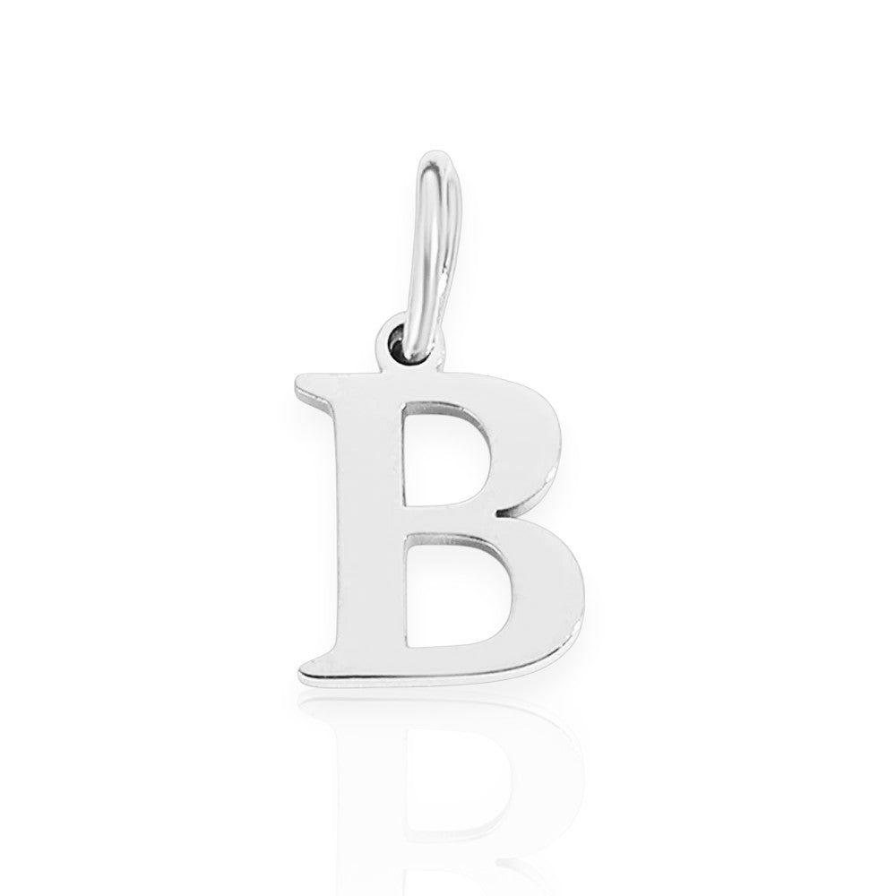 Vielring - Armband-Initial-Anhänger • 925 Sterling Silber #1 - Silber / B