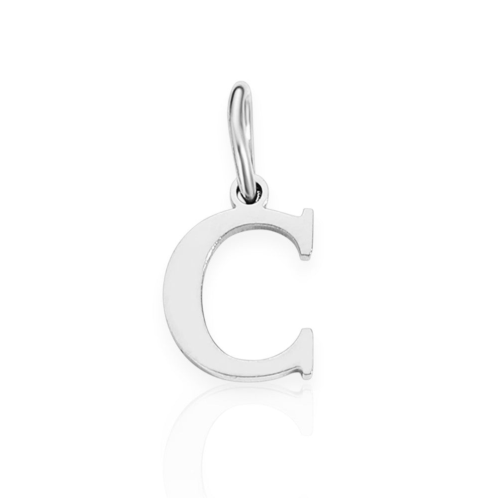 Vielring - Armband-Initial-Anhänger • 925 Sterling Silber #1 - Silber / C