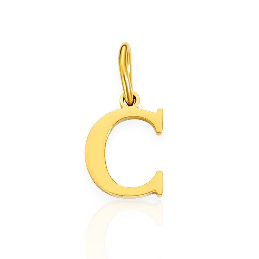 Bracelet initial pendant • 925 Sterling Silver #1