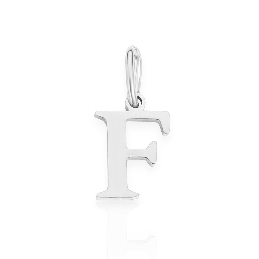 Vielring - Armband-Initial-Anhänger • 925 Sterling Silber #1 - Silber / F