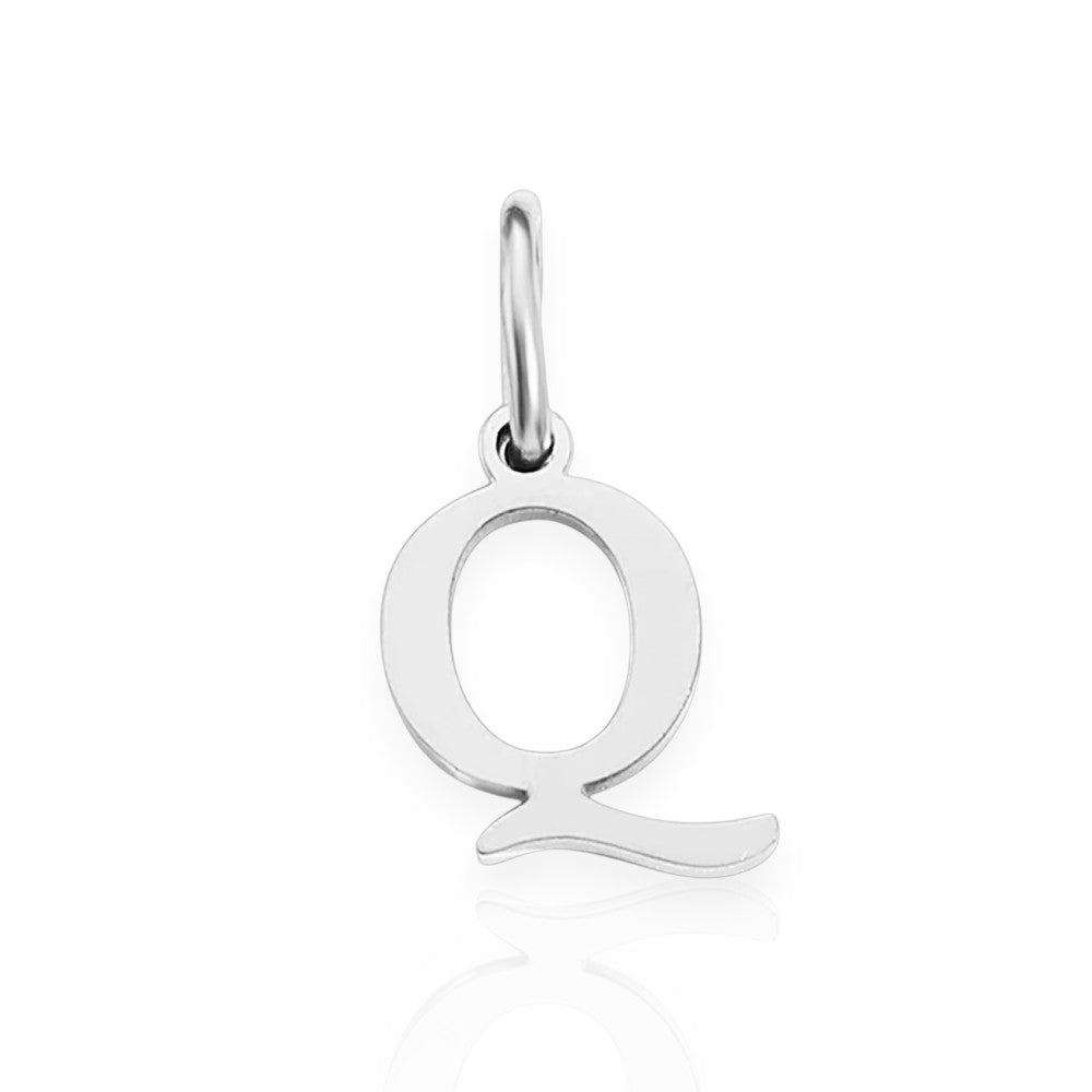 Vielring - Armband-Initial-Anhänger • 925 Sterling Silber #1 - Silber / Q