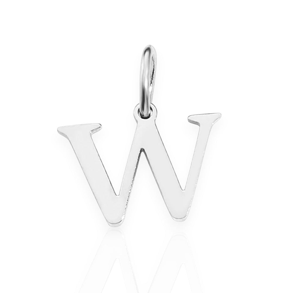 Vielring - Armband-Initial-Anhänger • 925 Sterling Silber #1 - Silber / W