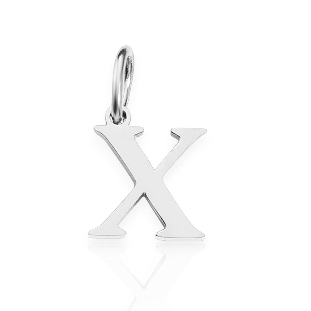 Vielring - Armband-Initial-Anhänger • 925 Sterling Silber #1 - Silber / X