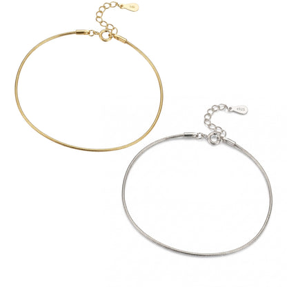 Vielring - Seil Partnerarmband 2 Stück - 925 Silber - Gold & Silber