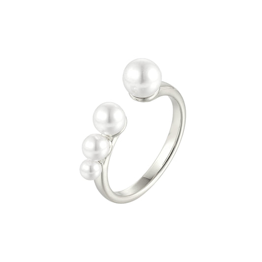 Ring mit Süßwasserperlen - 925 Silber