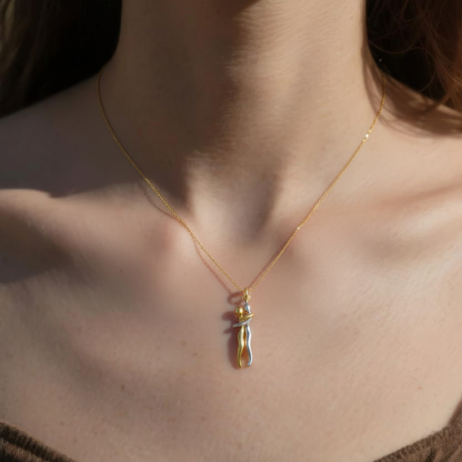 Umarmungs-Halskette - 925 Silber