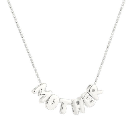 Bubble name necklace with letters