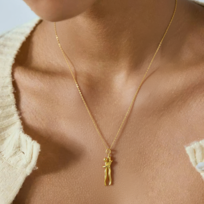 Umarmungs-Halskette - 925 Silber