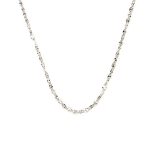 Vielring - Sonnen Plättchen Halskette - 925 Silber - Silber