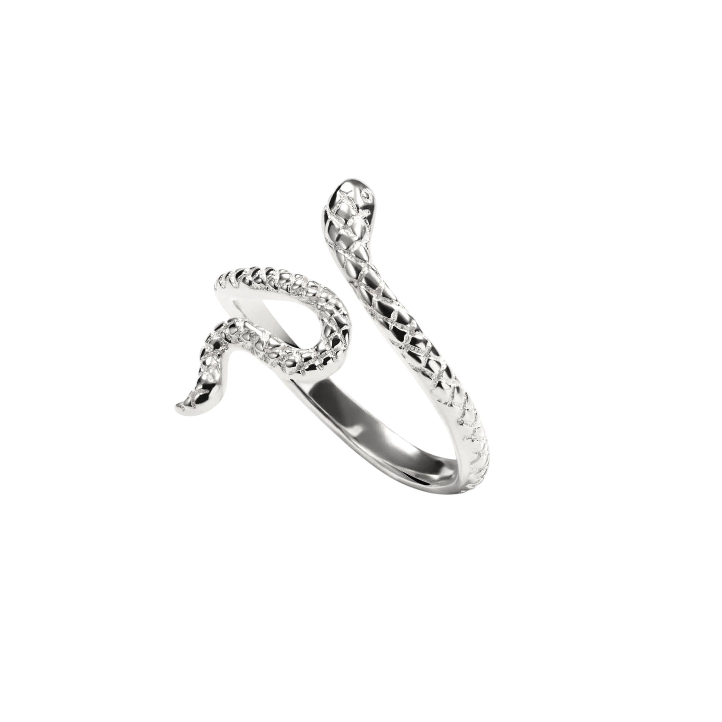 Vielring - Schlangenring • Verstellbarer Schlangenring - Silber / Kupfer