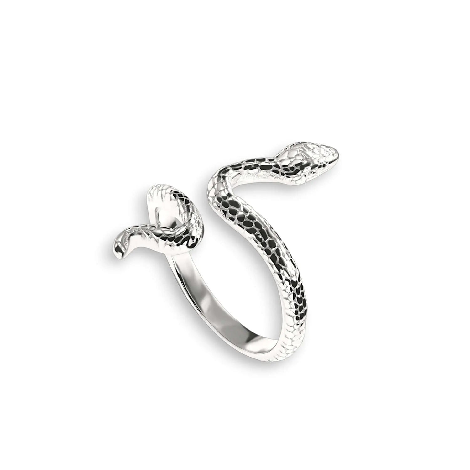 Vielring - Schlangenring - 925 Silber - Silber / Kupfer