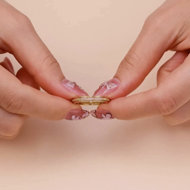 Runder Kristall Anti-Stress-Ring
