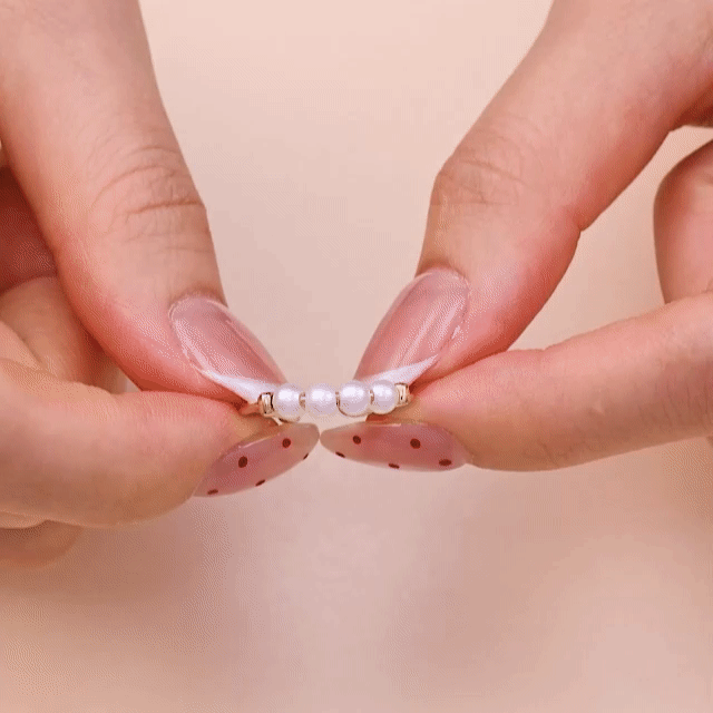 Süßwasserperlen Anti-Stress-Ring – 925 Silber