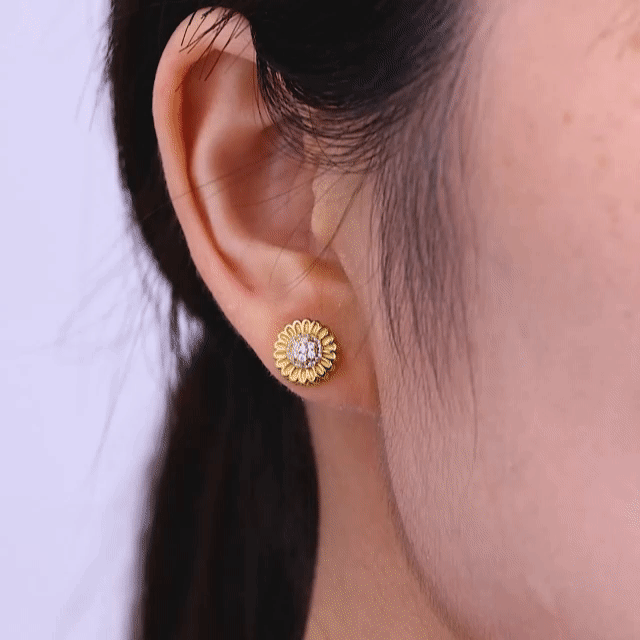 Blossom Anti-Stress Earrings - 925 Silver