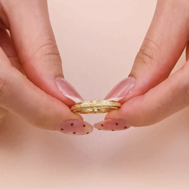 Dünner Mattierter Klassischer Anti-Stress-Ring