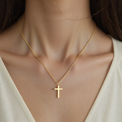 Cuban Kreuz Halskette - 925 Silber