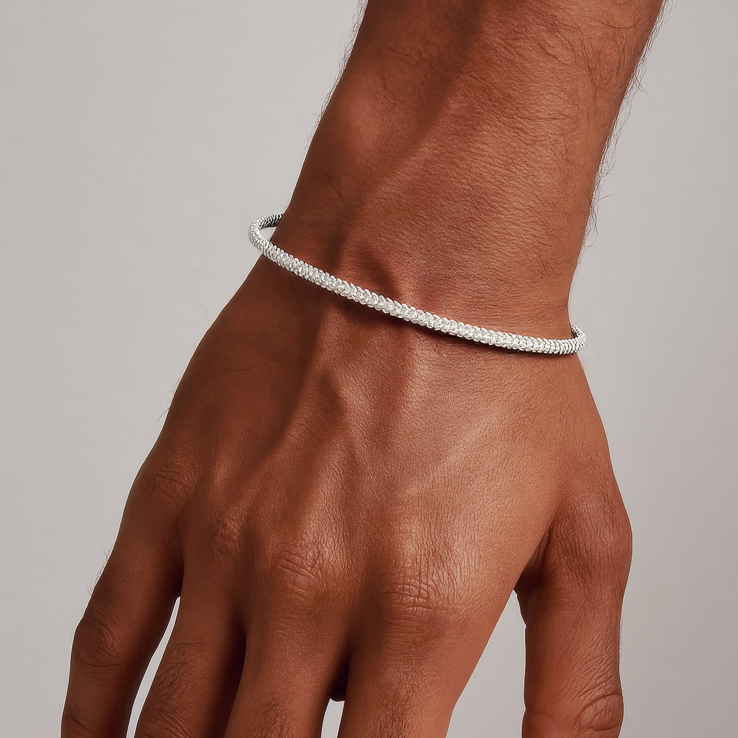 Twisted Armband 1,5 mm - 925 Silber