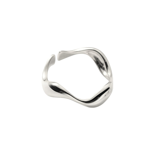 Vielring - Wellen Ring - 925 Silber - Silber