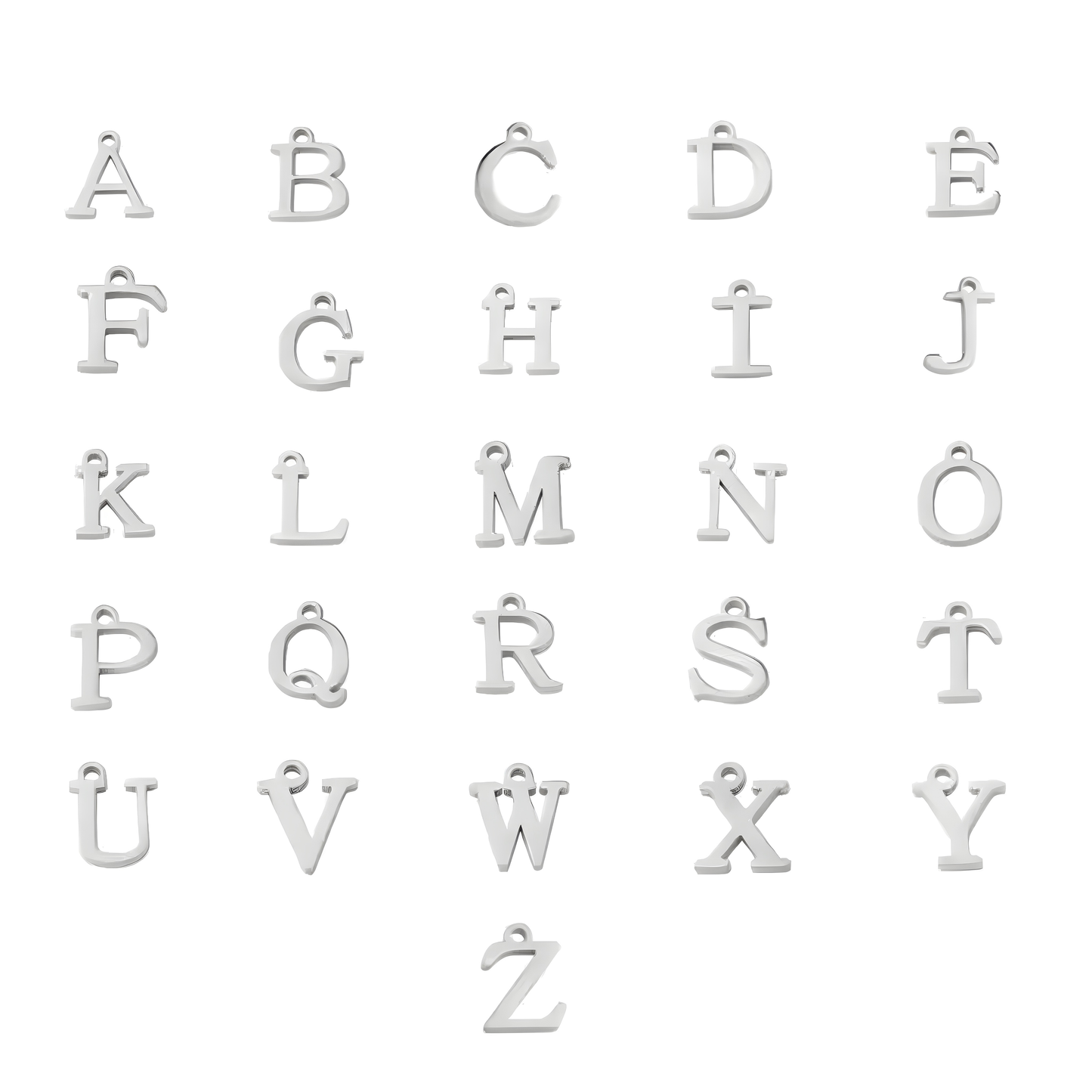 Gliederketten Buchstaben Set - 925 Silber
