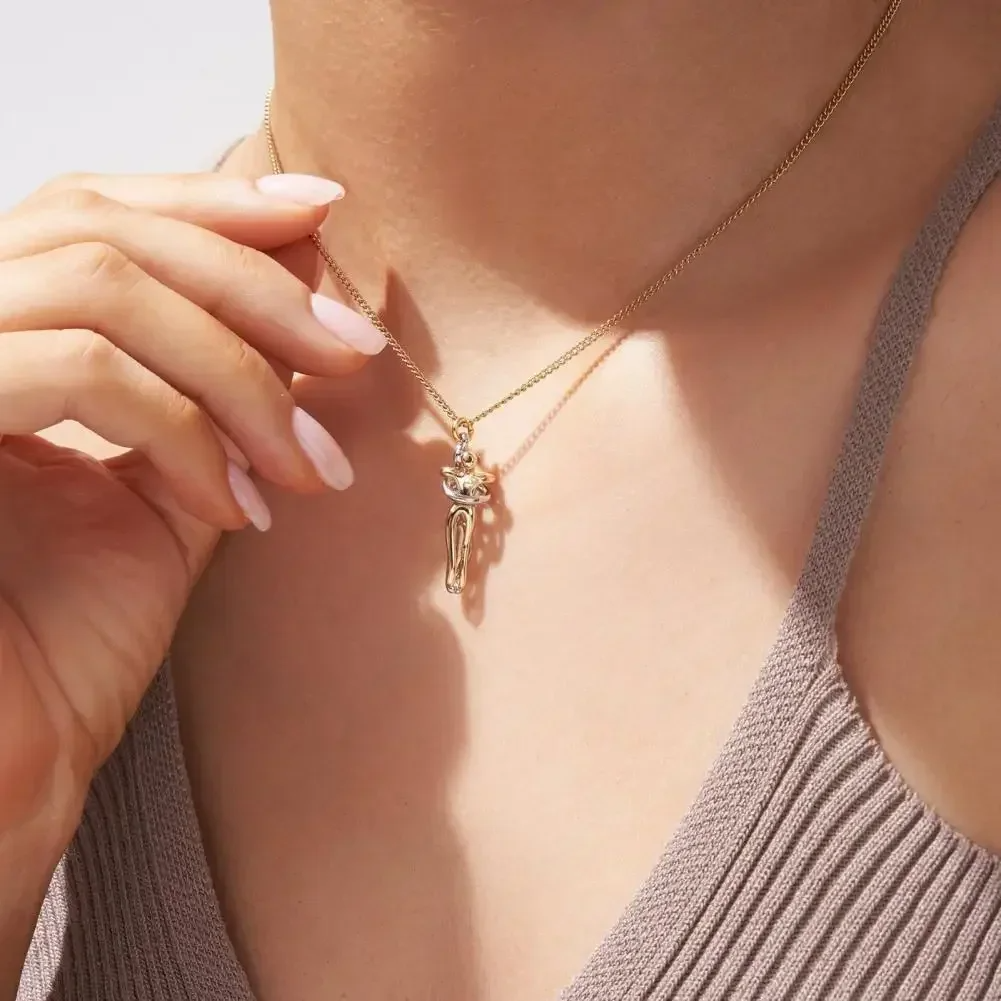 Vielring - Umarmungs-Halskette 925 Sterling Silber - Gold