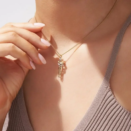 Vielring - Umarmungs-Halskette 925 Sterling Silber - Gold