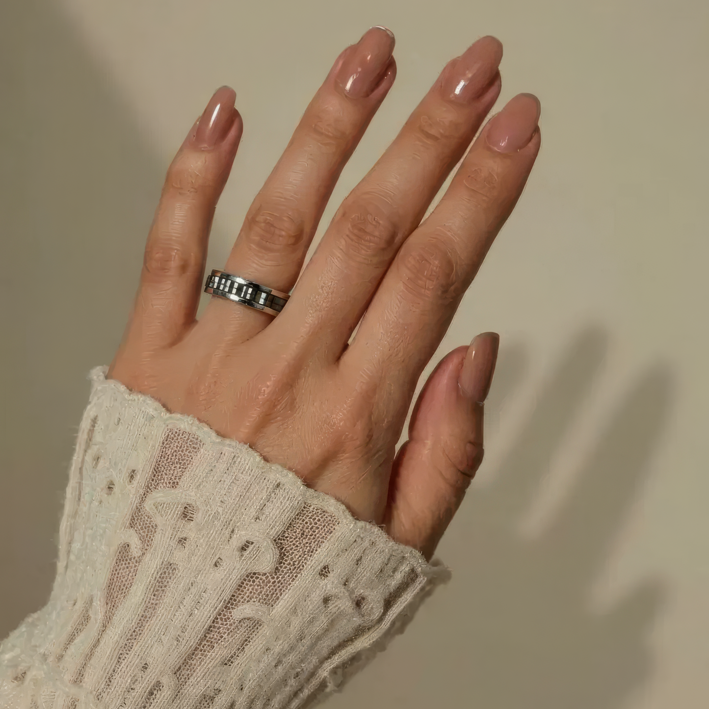 Zahnrad Anti-Stress-Ring – Edelstahl